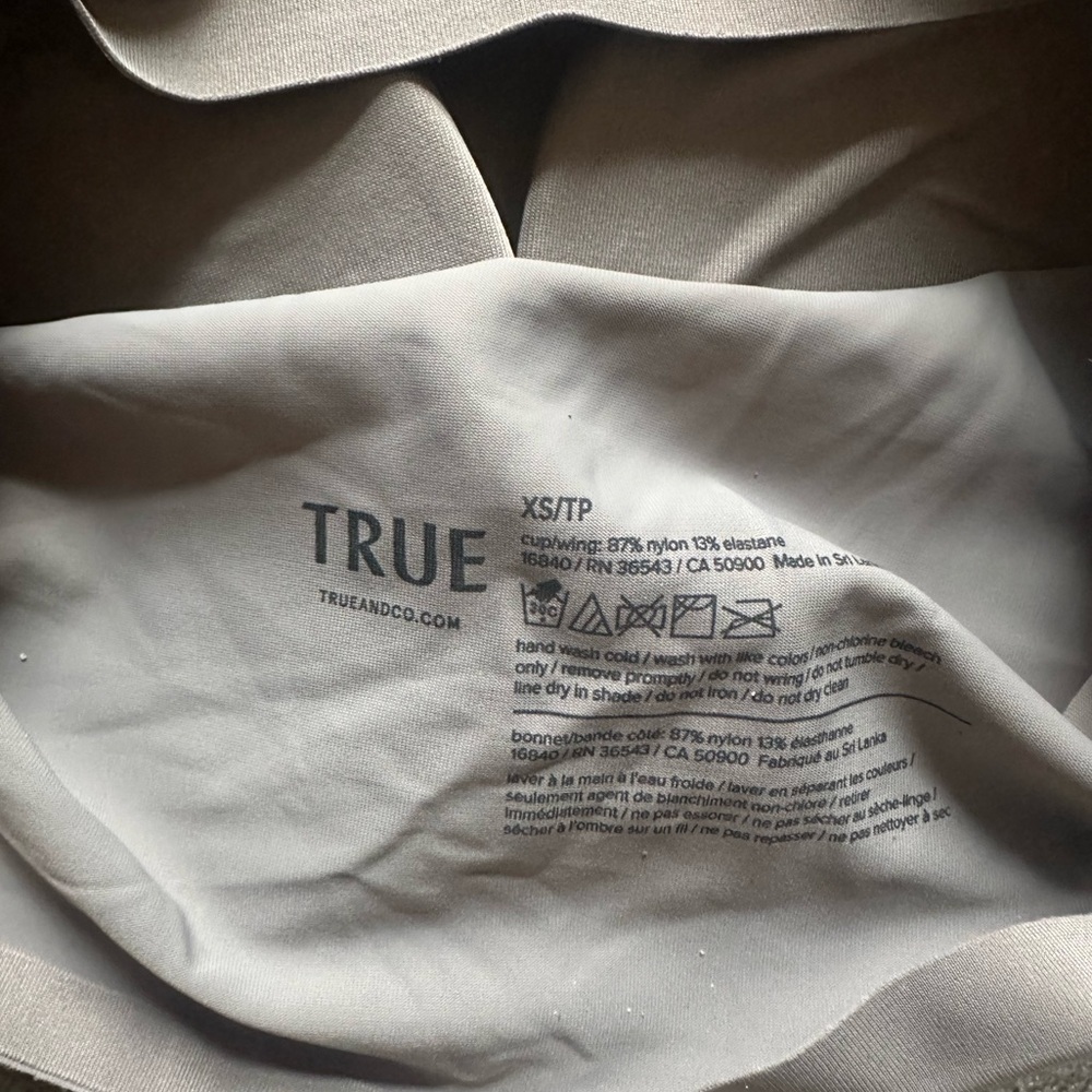 NWT True & Co. True Everybody Women's V Neck Bra in Muse Size XS - Picture 10 of 10